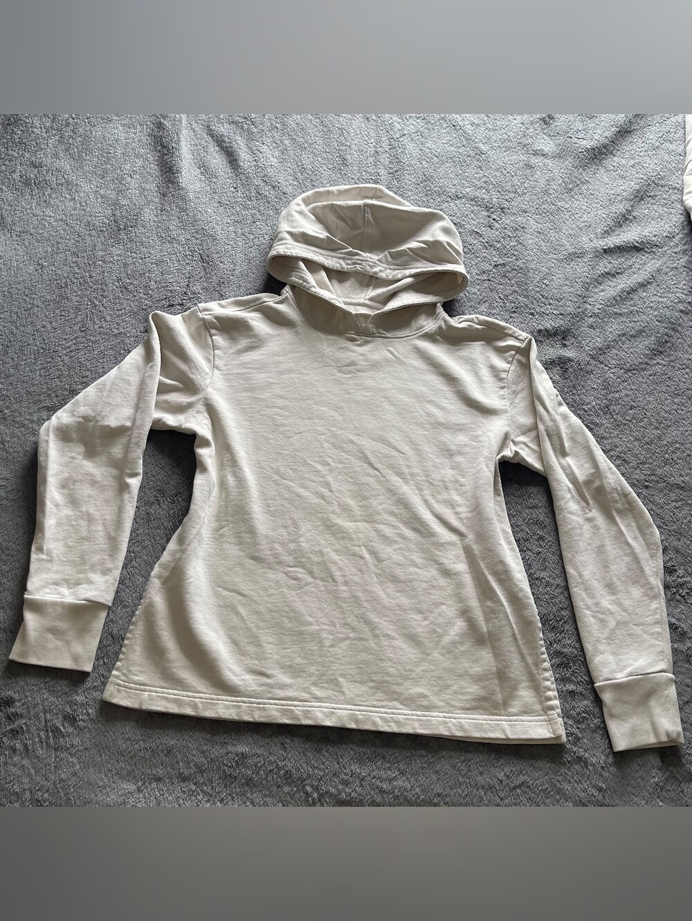 Patagonia Women's ROC Cotton Essential Hoody Sweatshirt DYWH White 26370 Size S